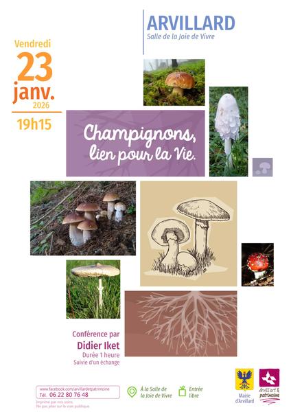 Conférence "Champignons, lien pour la vie"