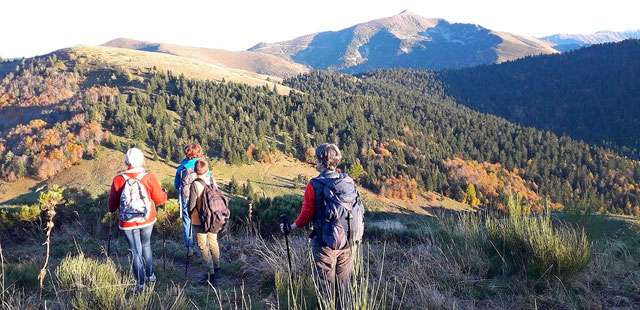 marche douce sur les hauteur d'Ax Les Thermes