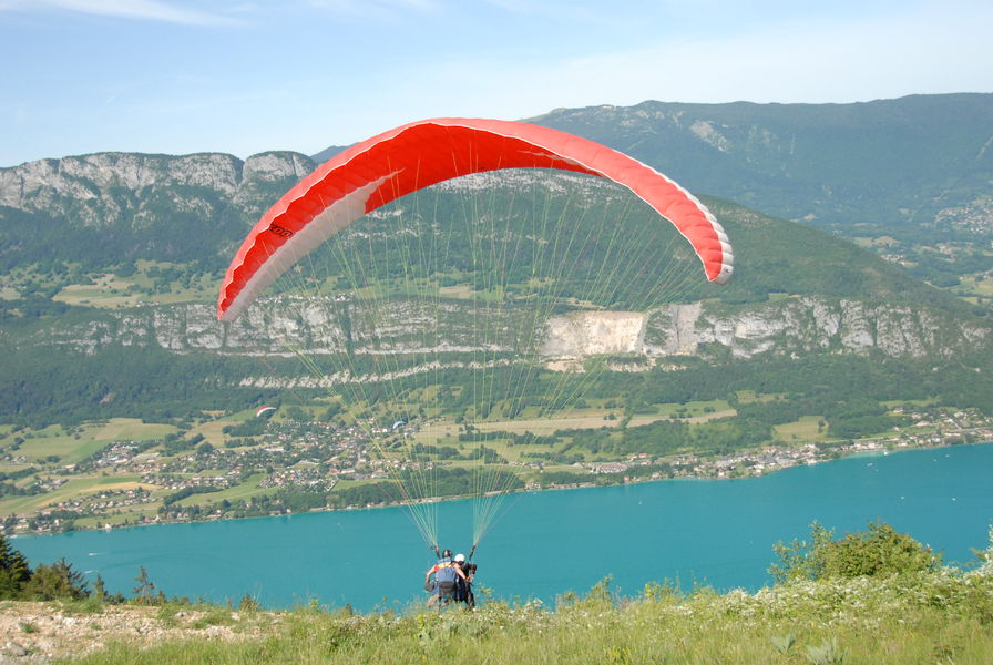 Lac Annecy parapente Col de La Forclazl