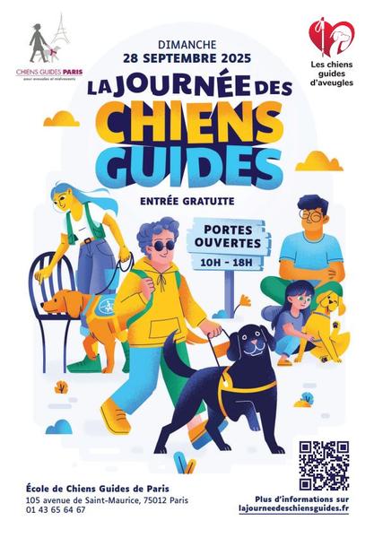 Affiche portes ouvertes - Ecole de Chiens Guides de Paris 