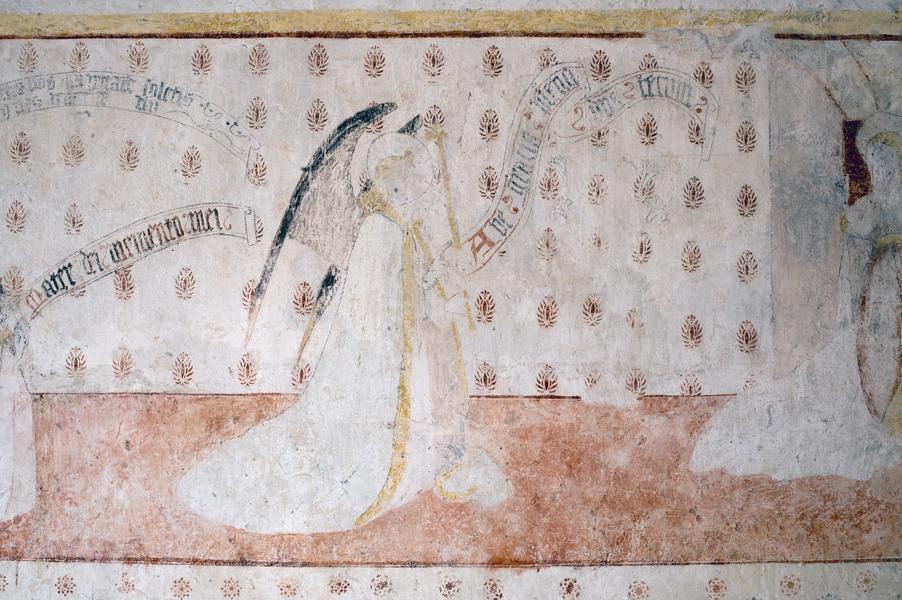 Décor peint - Château de Montplaisant - Saint-Hilaire-de-Brens - Balcons du Dauphiné - Nord-Isère - à moins d'une heure de Lyon