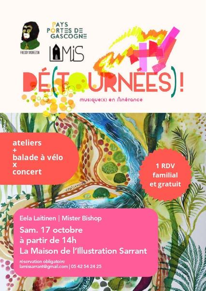Dé(tournées) - Cartographie sensible, balade à vélo et concert_Sarrant