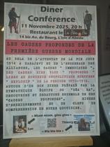 Affiche diner conference debat