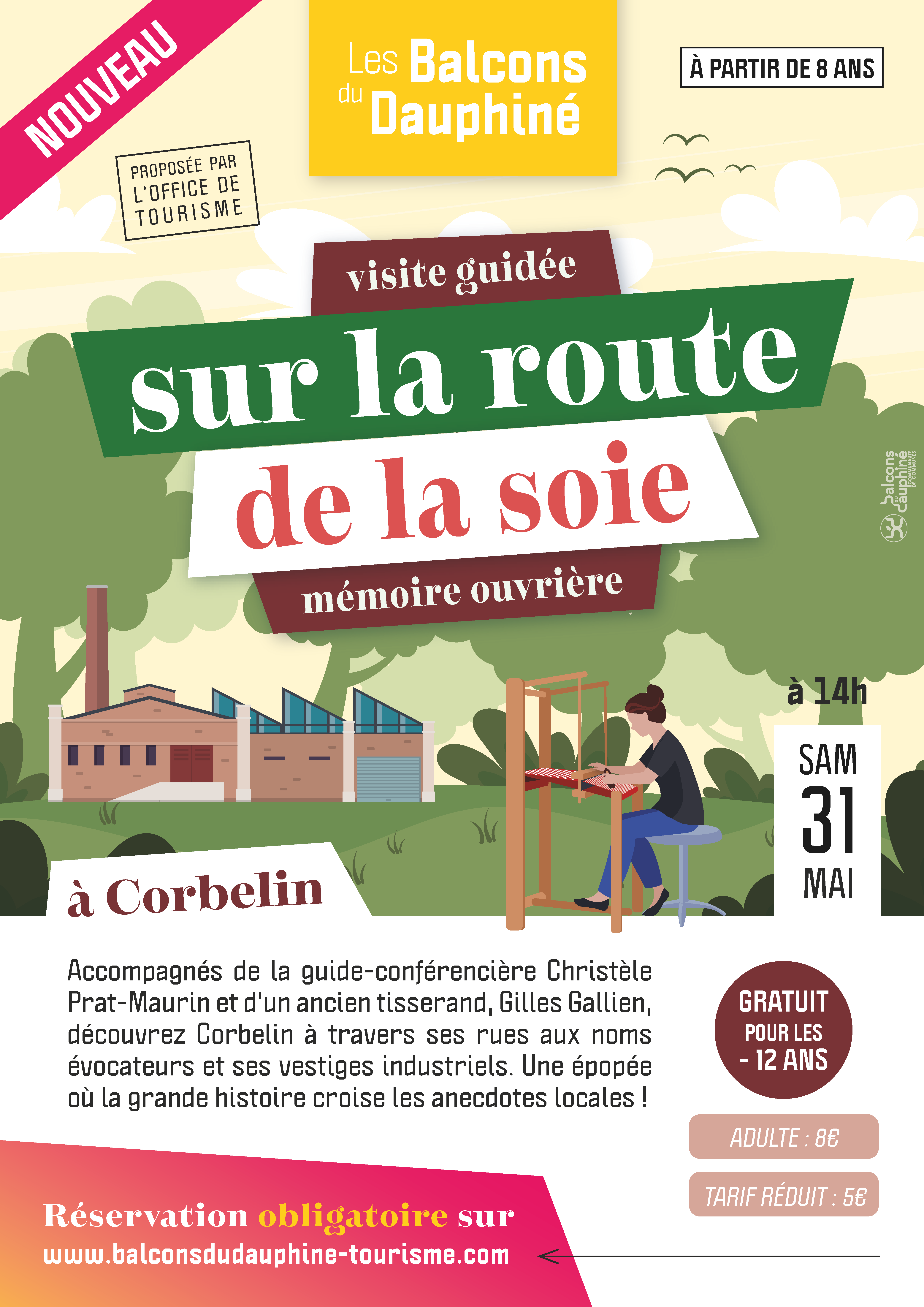 Visite guidée : sur la route de la soie, mémoire ouvrière de Corbelin - Balcons…