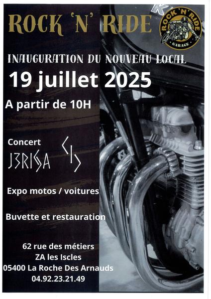 - © Rock 'N' Ride Inauguration du nouveau local Rock 'N' Ride_La Roche-des-Arnauds - © Rock 'N' Ride