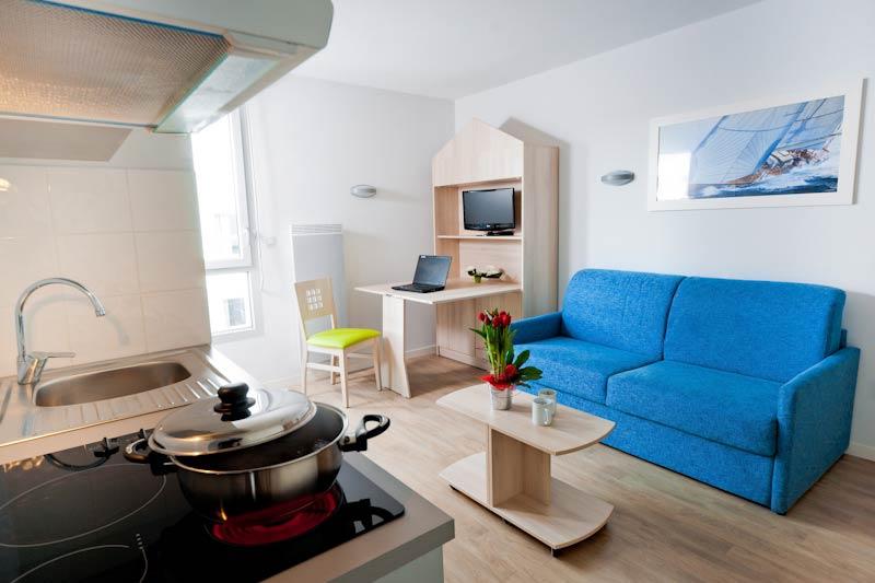 Salon et kitchenette