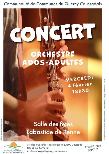 Concert Ados-Adultes de l'Ecole de Musique