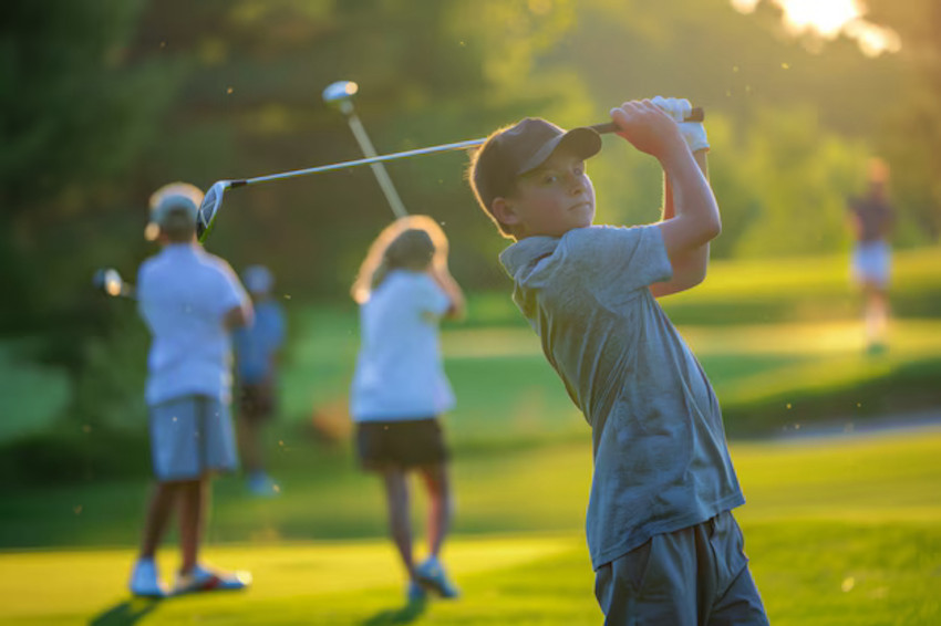 Golf avec des enfants