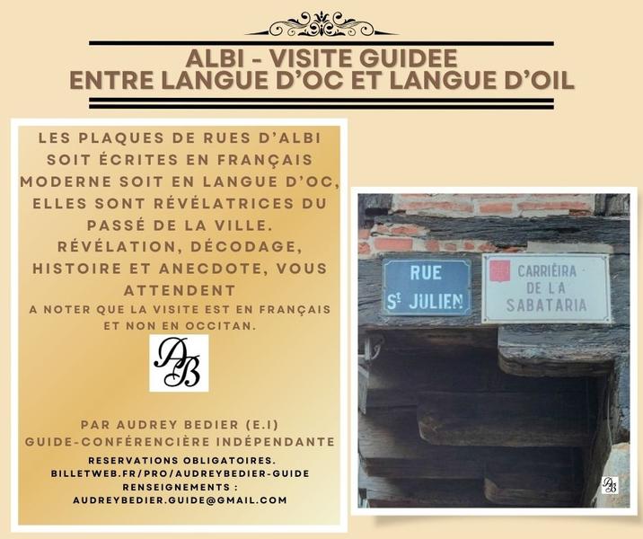 Entre langue d'oc et langue d'oil - visite guidée