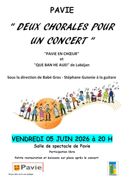 Deux chorales pour un concert_Pavie