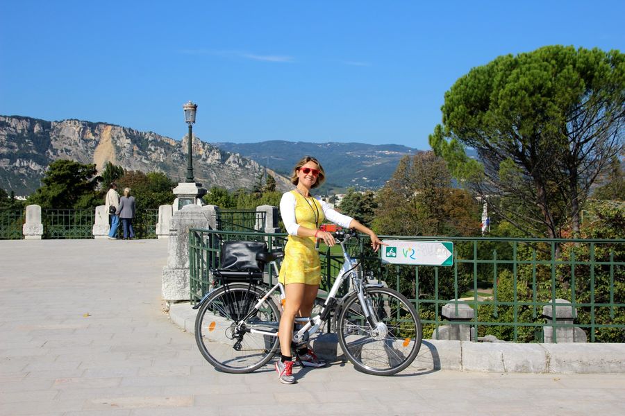 Signalisation de ViaRhôna près de Valence
