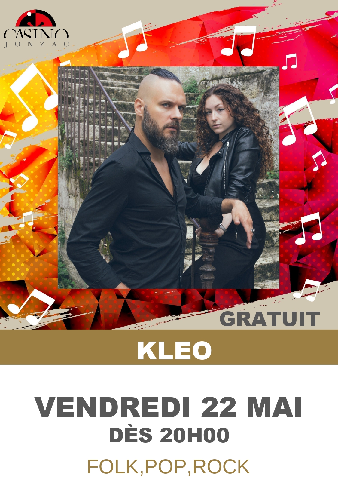 Concert Kleo au Casino de Jonzac