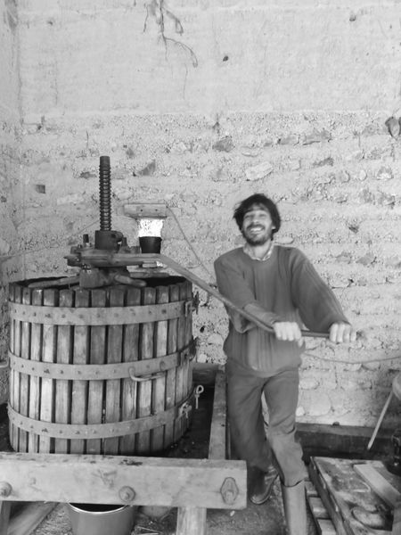 Le vigneron au pressoir