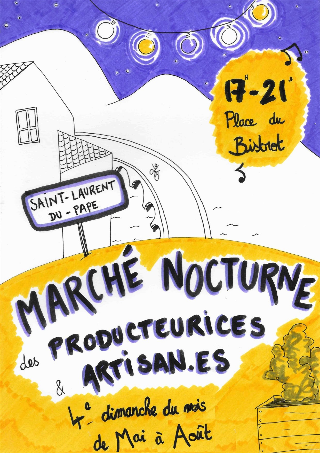 Marché estival semi-nocturne