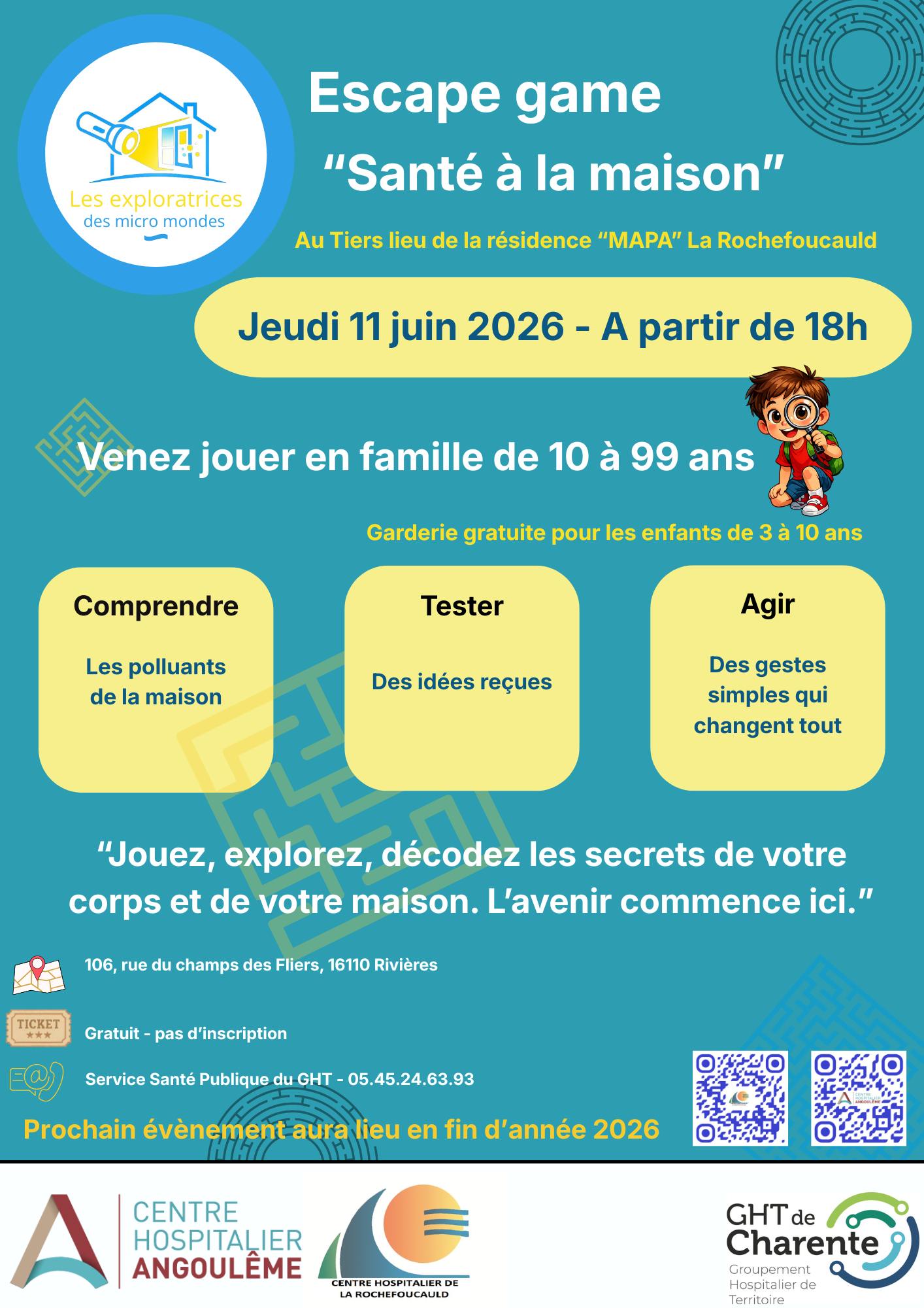 Escape game "Santé à la maison"