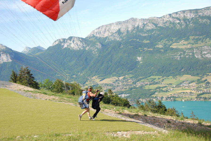 Lac Annecy parapente Col de La Forclazl