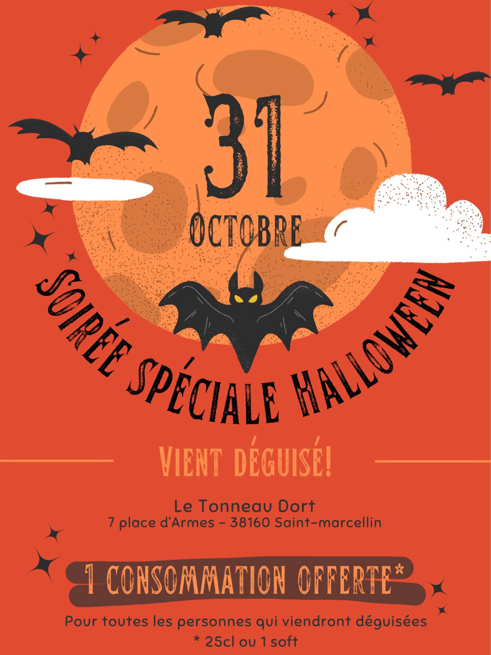 Soirée Halloween au Tonneau Dort_Saint-Marcellin