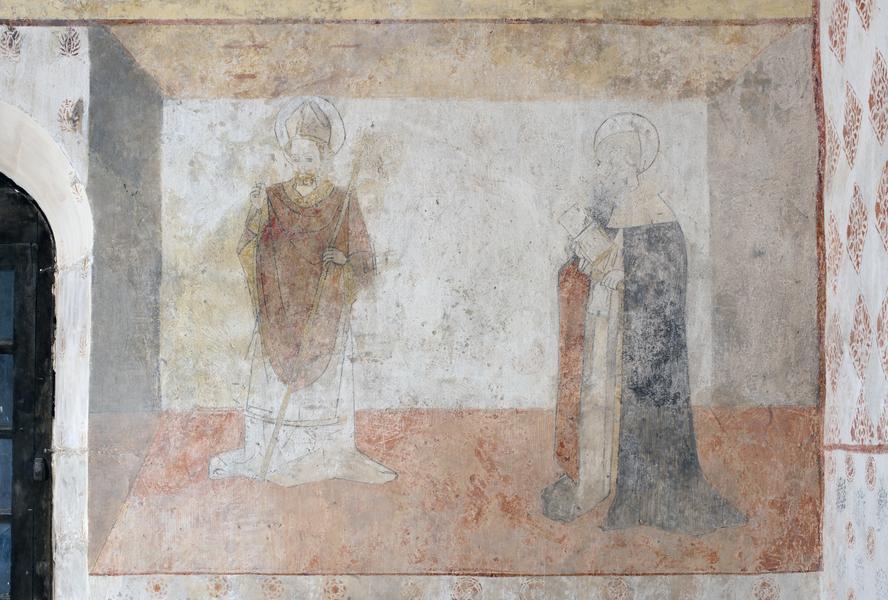 Décor peint -Château de Montplaisant - Saint-Hilaire-de-Brens - Balcons du Dauphiné - Nord-Isère - à moins d'une heure de Lyon