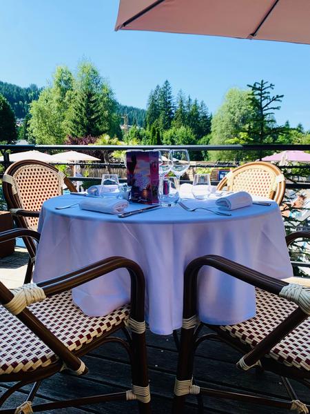 Déjeuner en terrasse