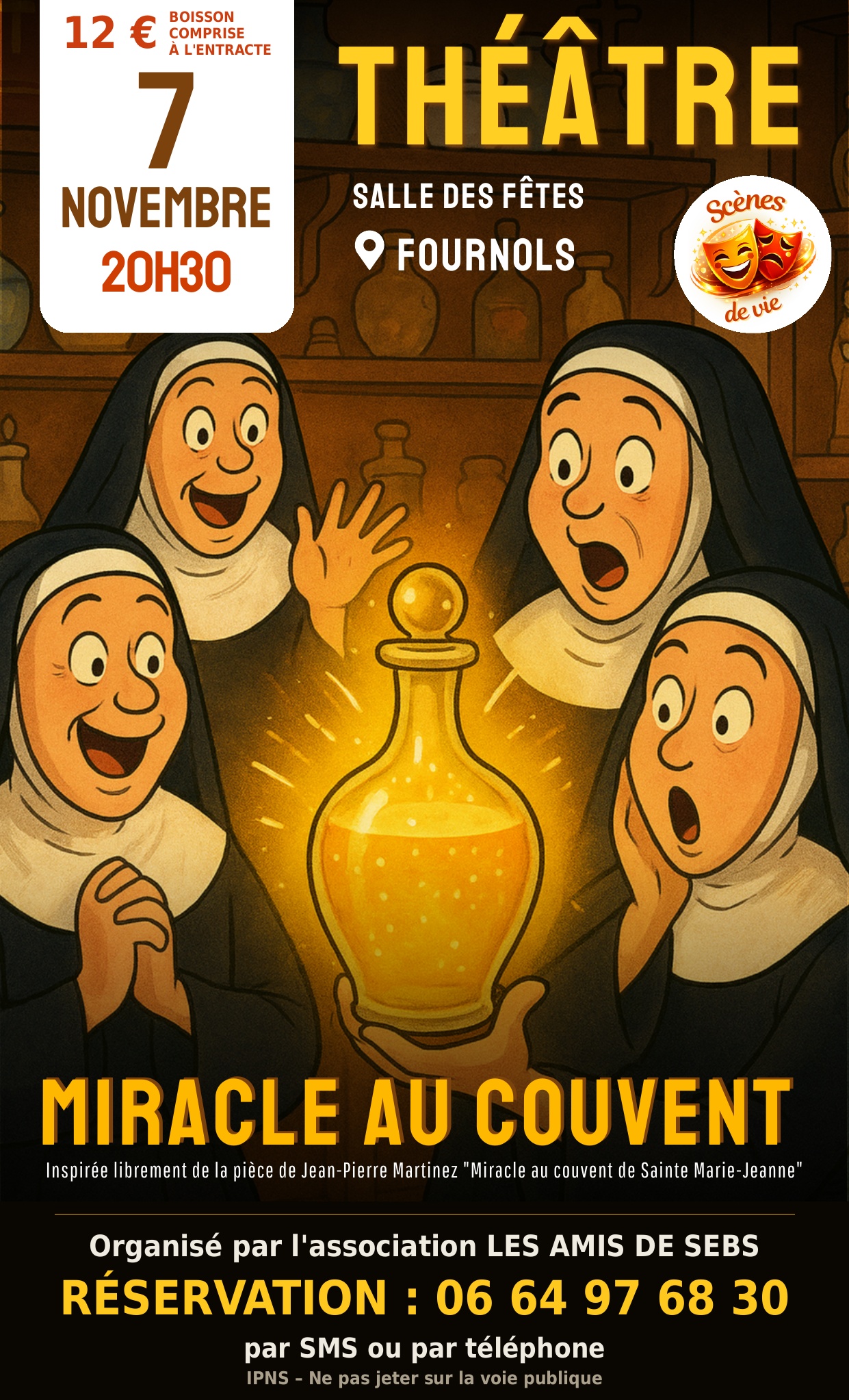 Théâtre – Miracle au convent de Sainte Marie-Jeanne