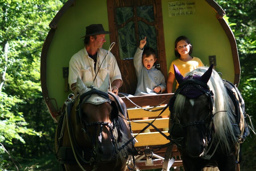 Les merveilleuses vacances en roulotte de Marie et Nicolas