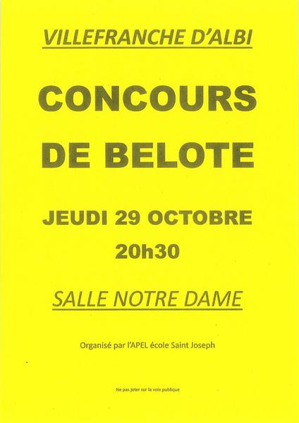 Concours de belote