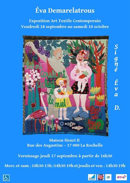 Exposition - Eva Demarelatrous - Art Textile Contemporain