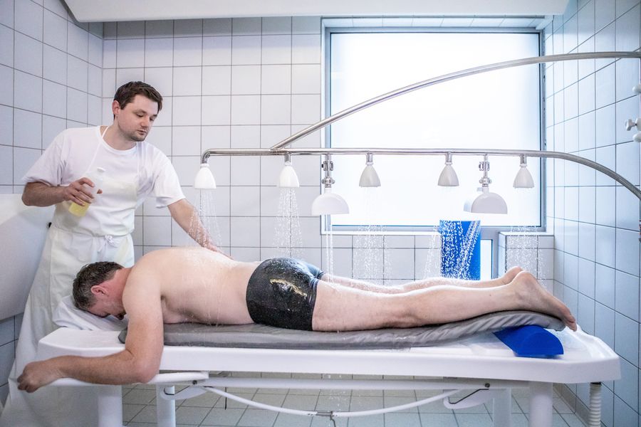 Douche sous affusion