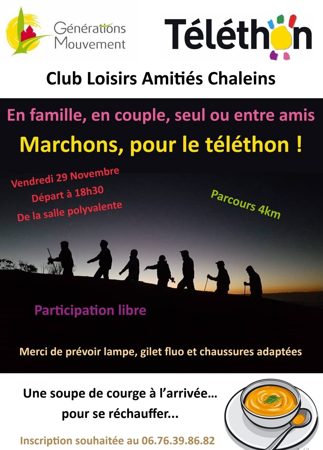 Marchons pour le téléthon_Chaleins