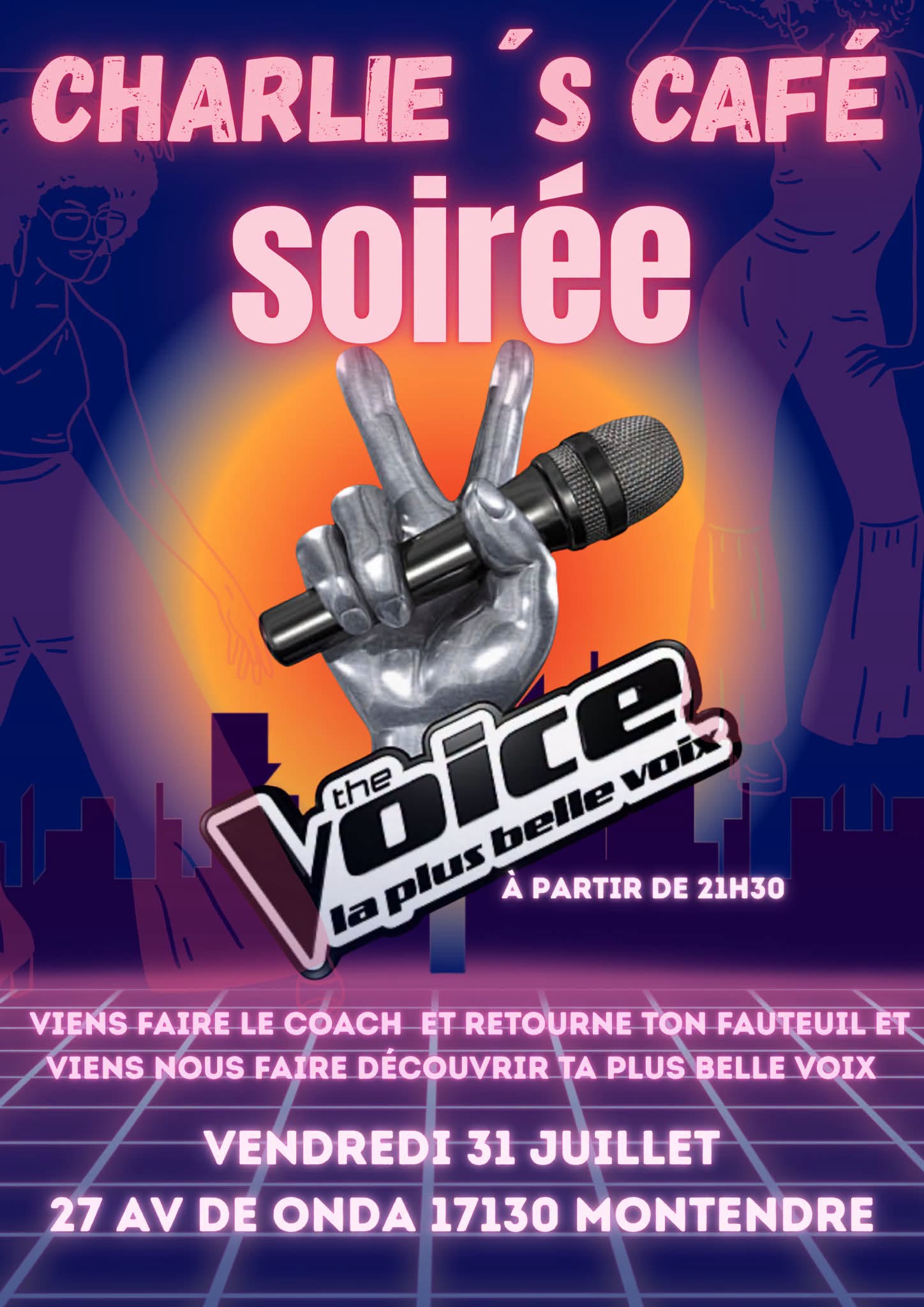 Soirée The Voice au Charlie's café