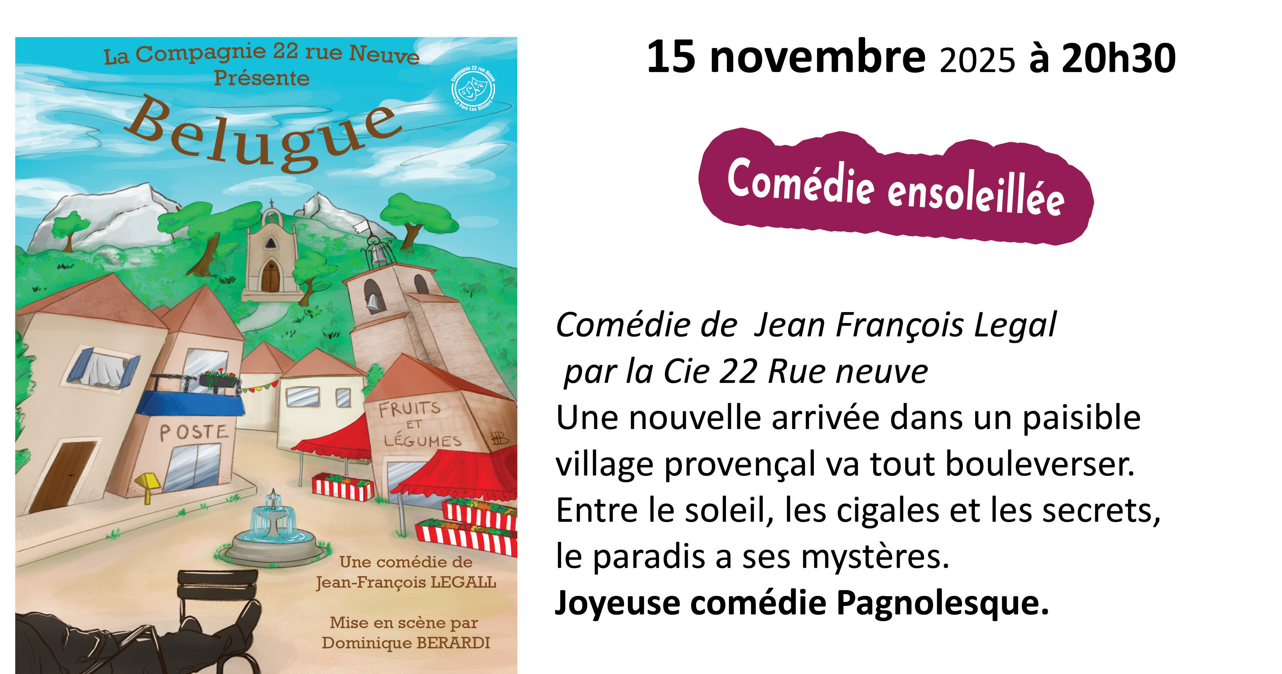 Théatre en liberté : Belugue, par la Cie 22 rue Neuve