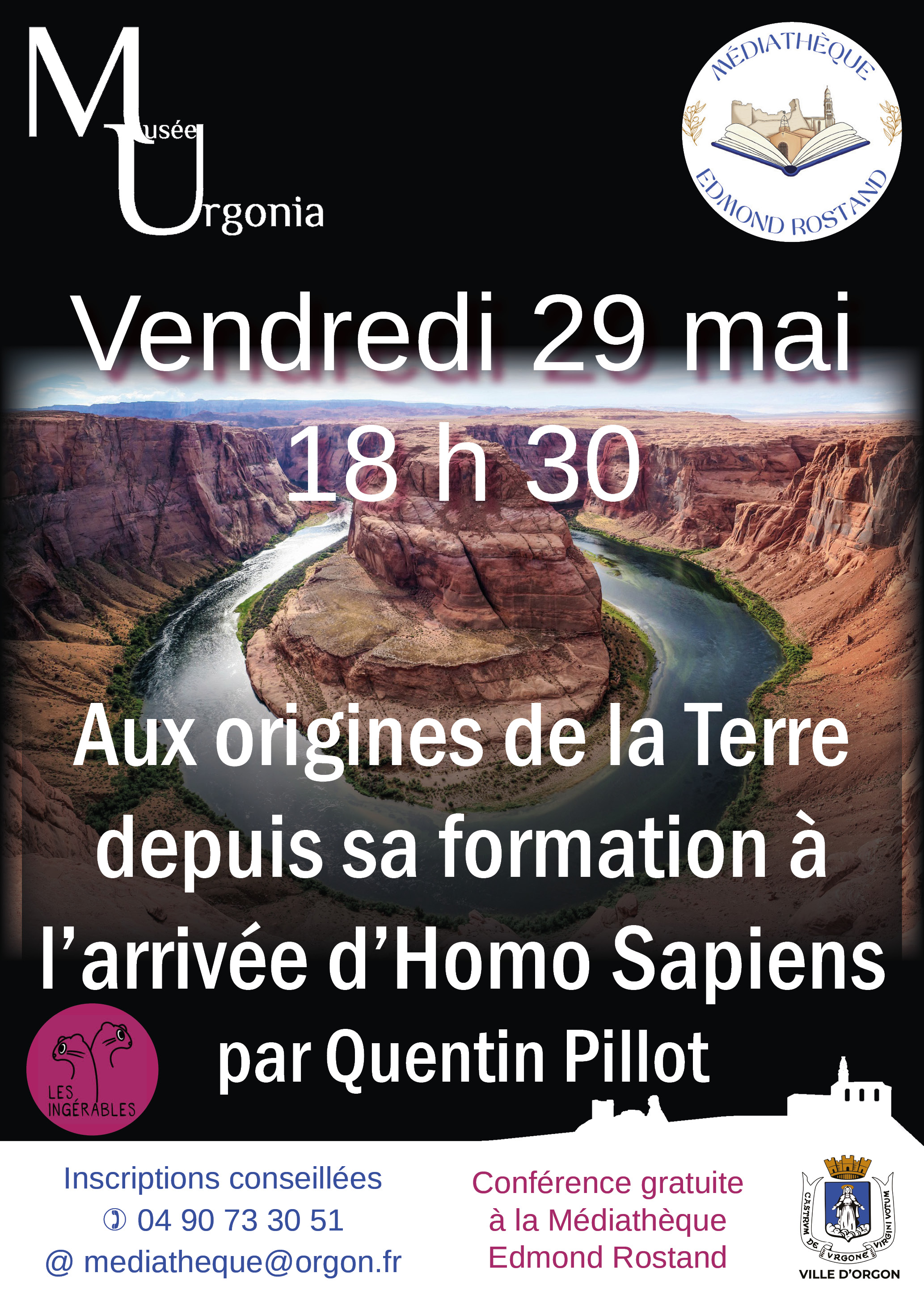 Conférence « Aux origines de la Terre depuis sa formation à l’arrivée d’Homo Sapiens »