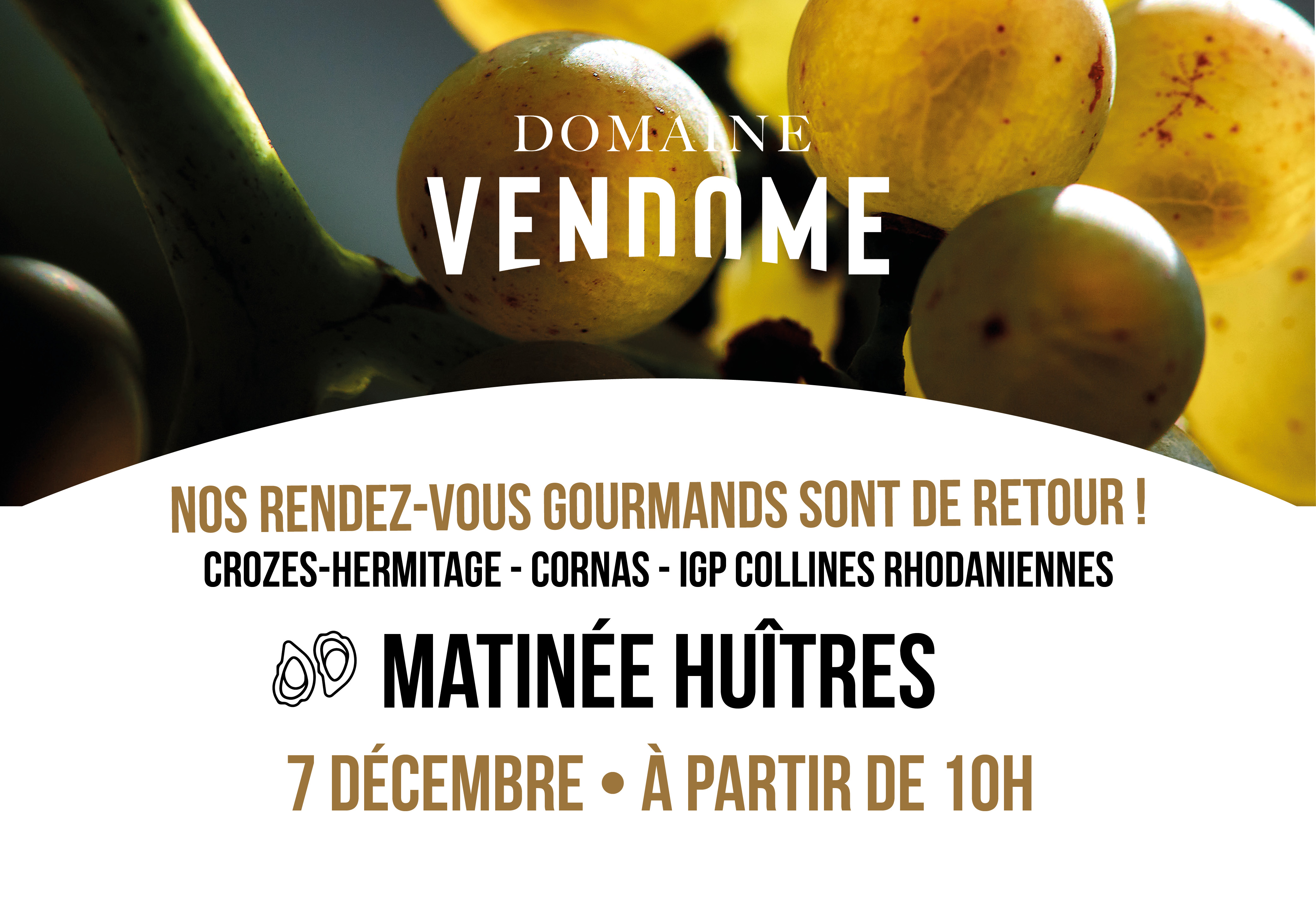 Matinée huîtres au Domaine Vendome