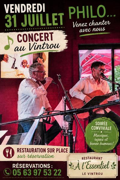 Philo... en concert au Vintrou
