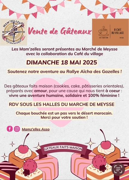Vente de gâteaux pour soutenir les Mamzelles_Meysse