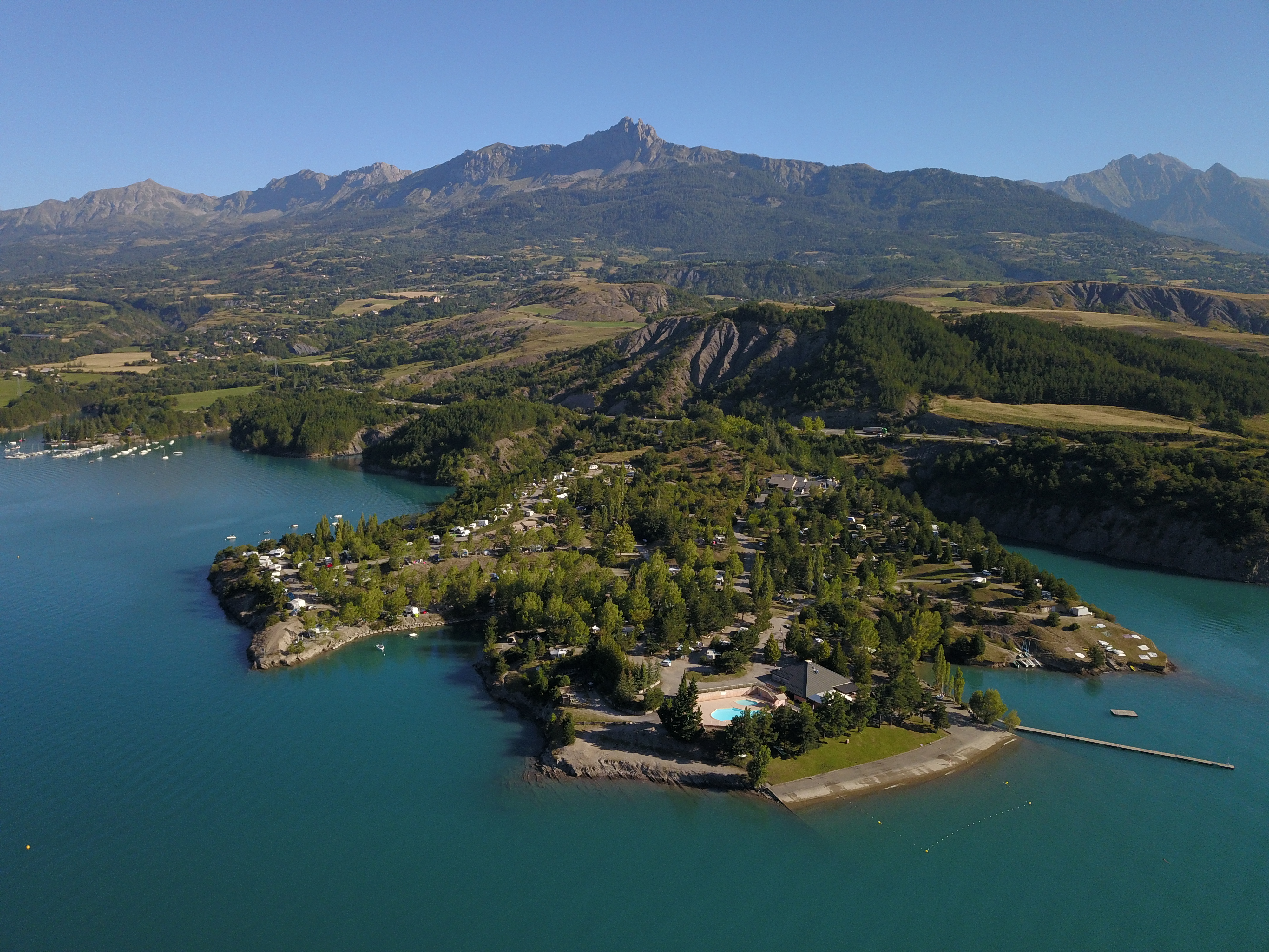 Camping La Presqu'ile vue aérienne