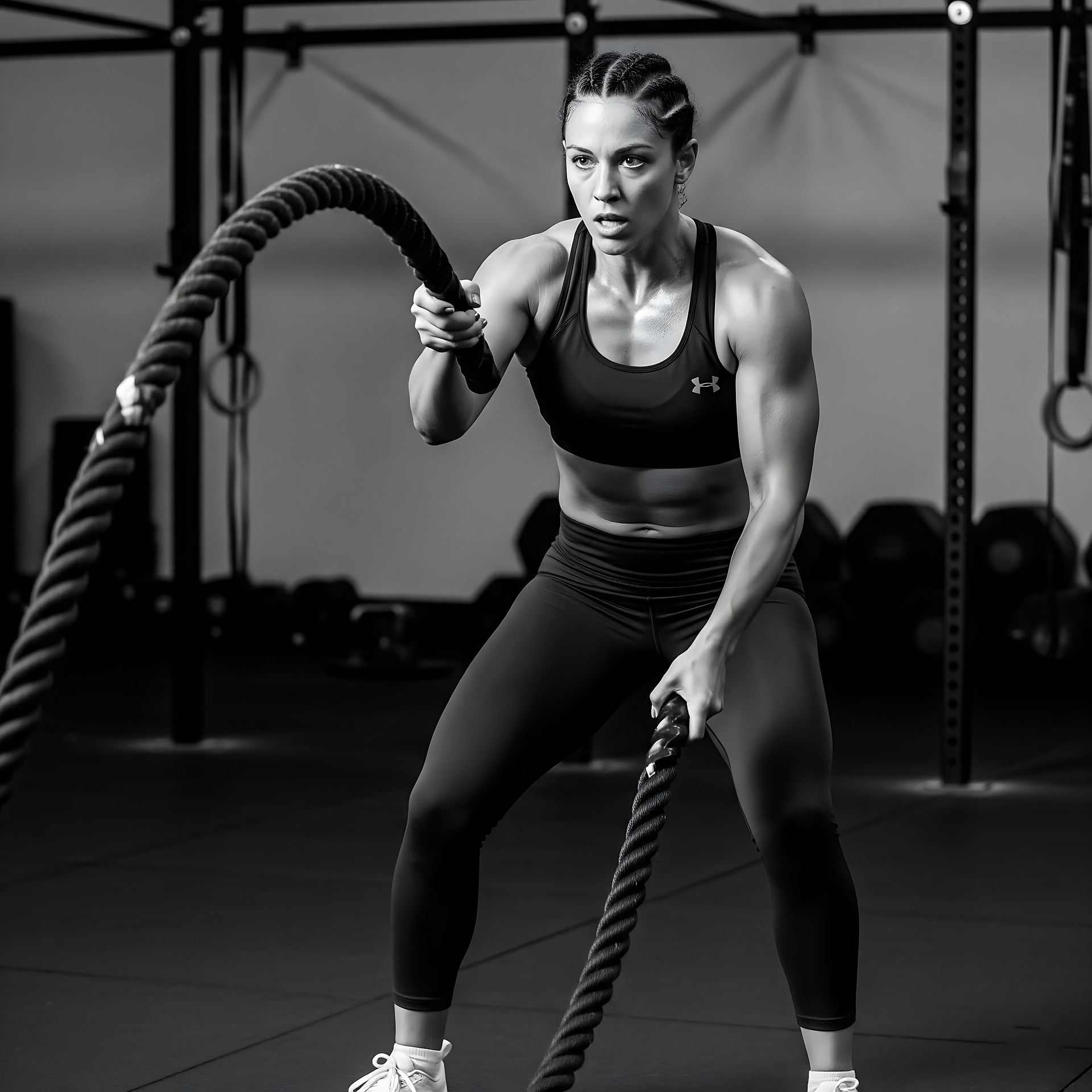 Séance de crossfit femme