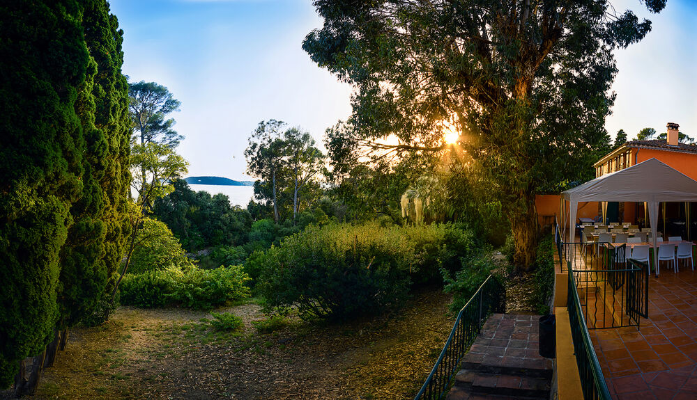 Terrasse et parc