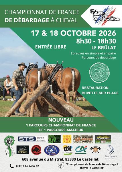 Championnat de France de débardage à cheval_Le Castellet