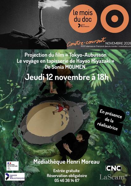 Projection du film « Tokyo-Aubusson, le voyage en tapisserie d’Hayao Miyazaki »