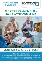 Programme de préventions des seniors -Atelier Mémoire Du 19/9/2024 au 16/10/2025