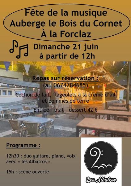 Fête de la musique à l'Auberge le Bois du Cornet_La Forclaz