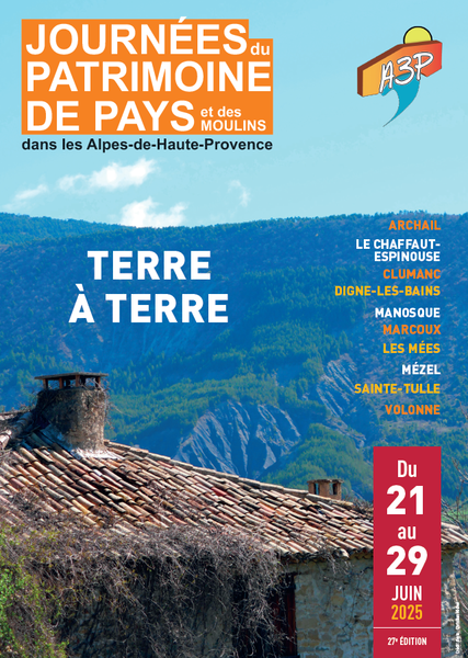 27ème Journées du Patrimoine de Pays et des Moulins 2025_Digne-les-Bains