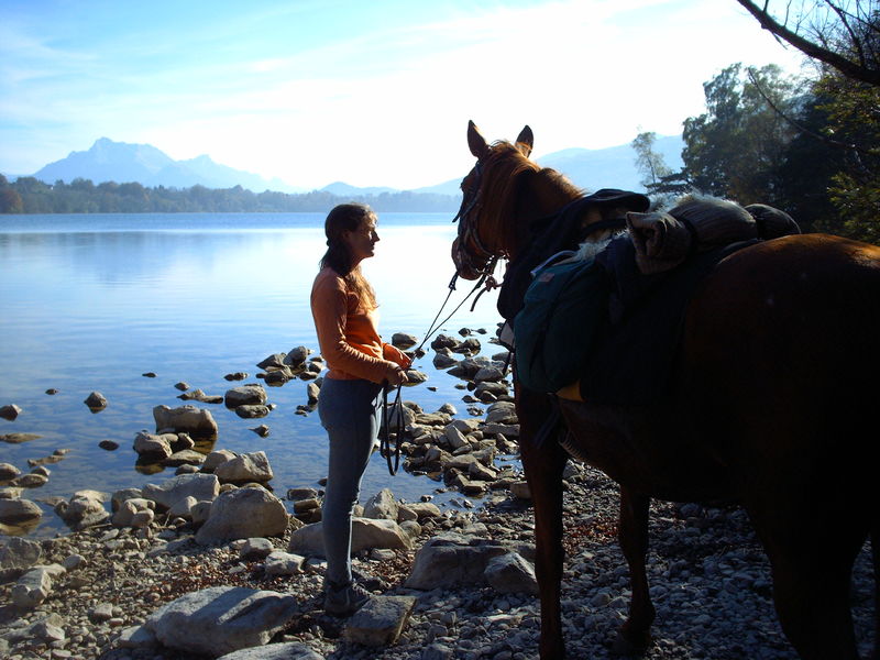 Baignade à Cheval sur le plateau matheysin