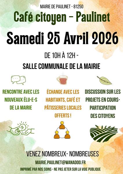 Café citoyen - Paulinet