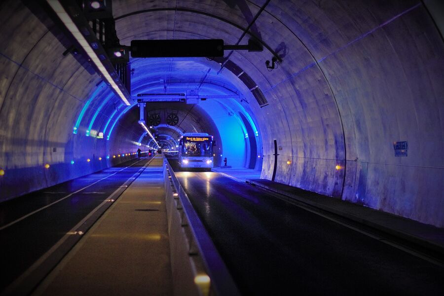 Tube modes doux - tunnel de la Croix-Rousse