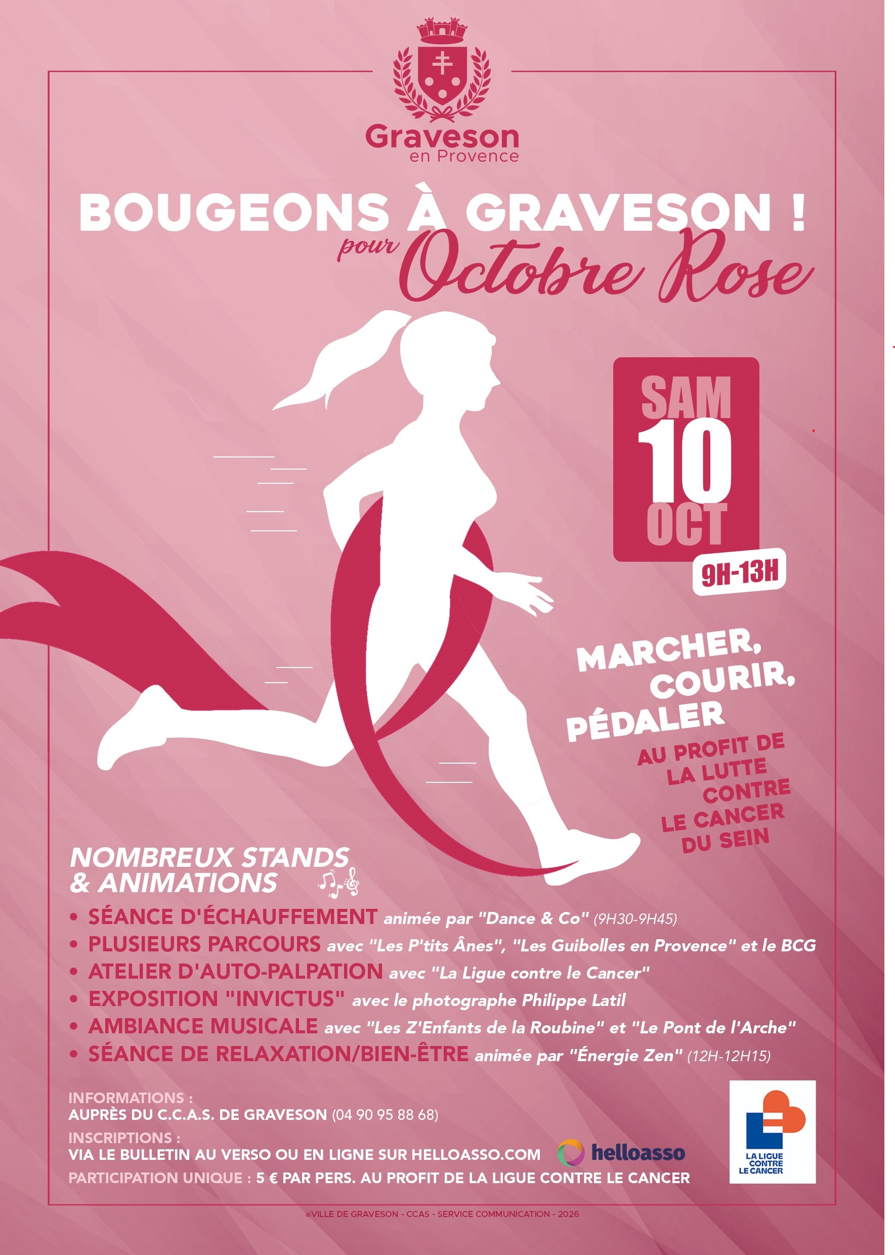 Octobre Rose - "Bougeons à Graveson"