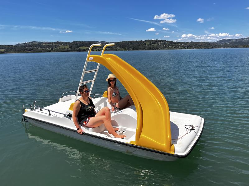 Pédalo toboggan à Aiguebelette-le-Lac