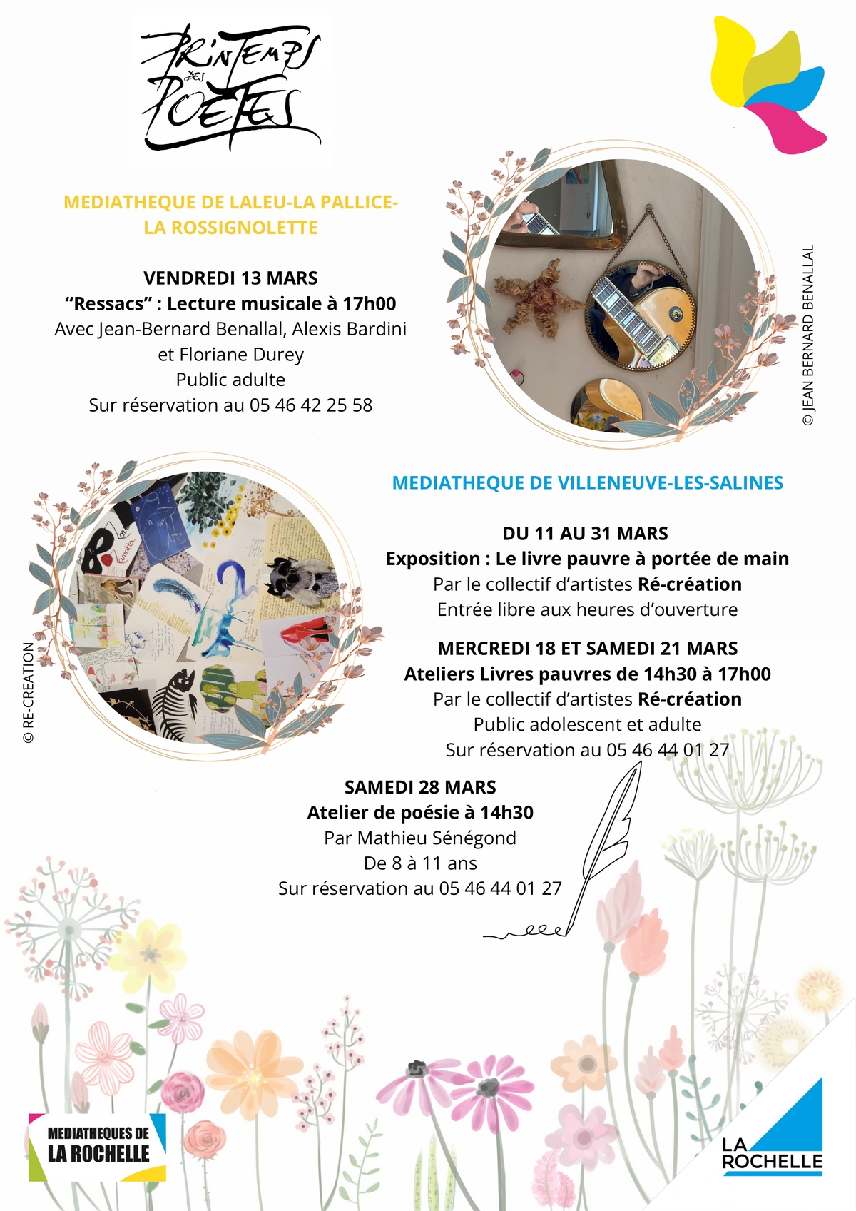 Animation - Printemps des poètes - Lecture musicale Ressacs