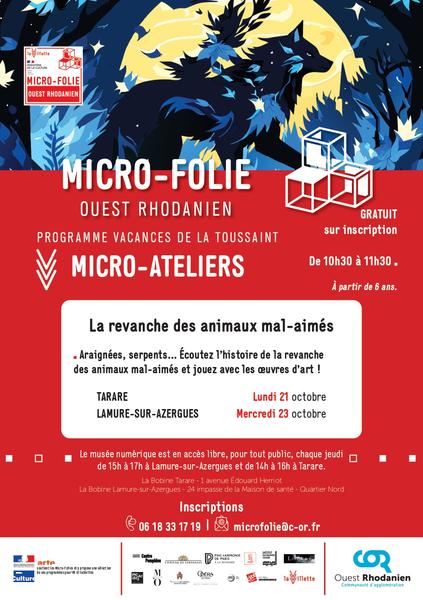 Micro-Atelier : La revanche des animaux mal-aimés.